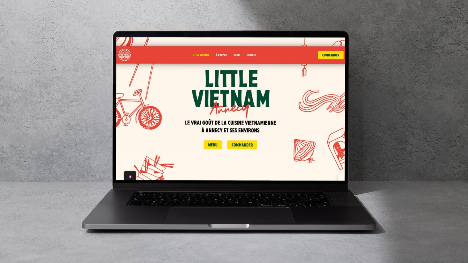 Site internet Little Vietnam par BZZ Studio - Agence de communication 