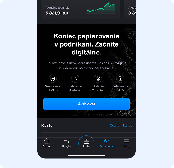 Aktivácia Doklado PLUS pre klientov Tatra banky