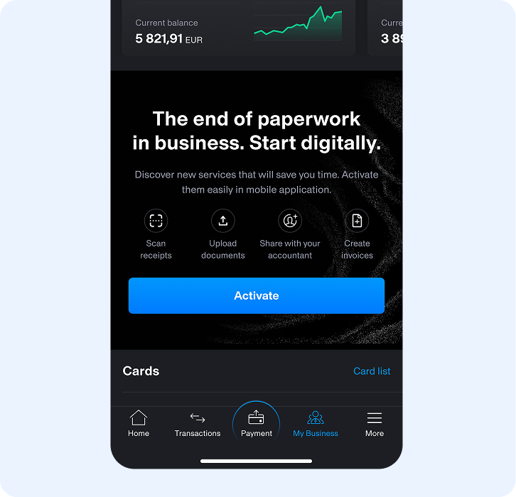 Activating Doklado PLUS for Tatra banka clients