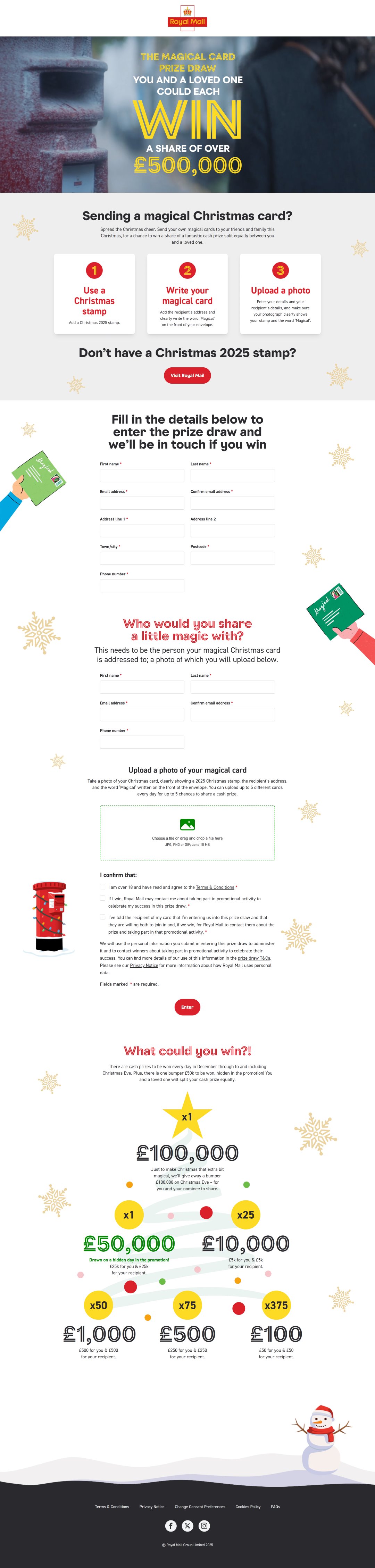 Royal Mail 'Magical Card' Promotion