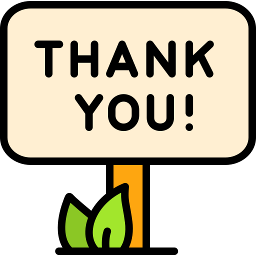 Thank You Sign Icon.