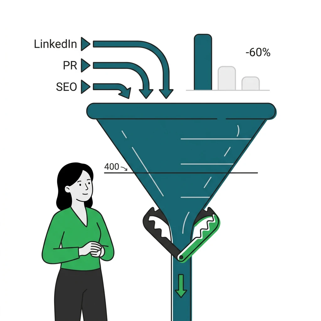 Attribution multi-touch B2B : le piège GA4 sous 400 conversions par mois