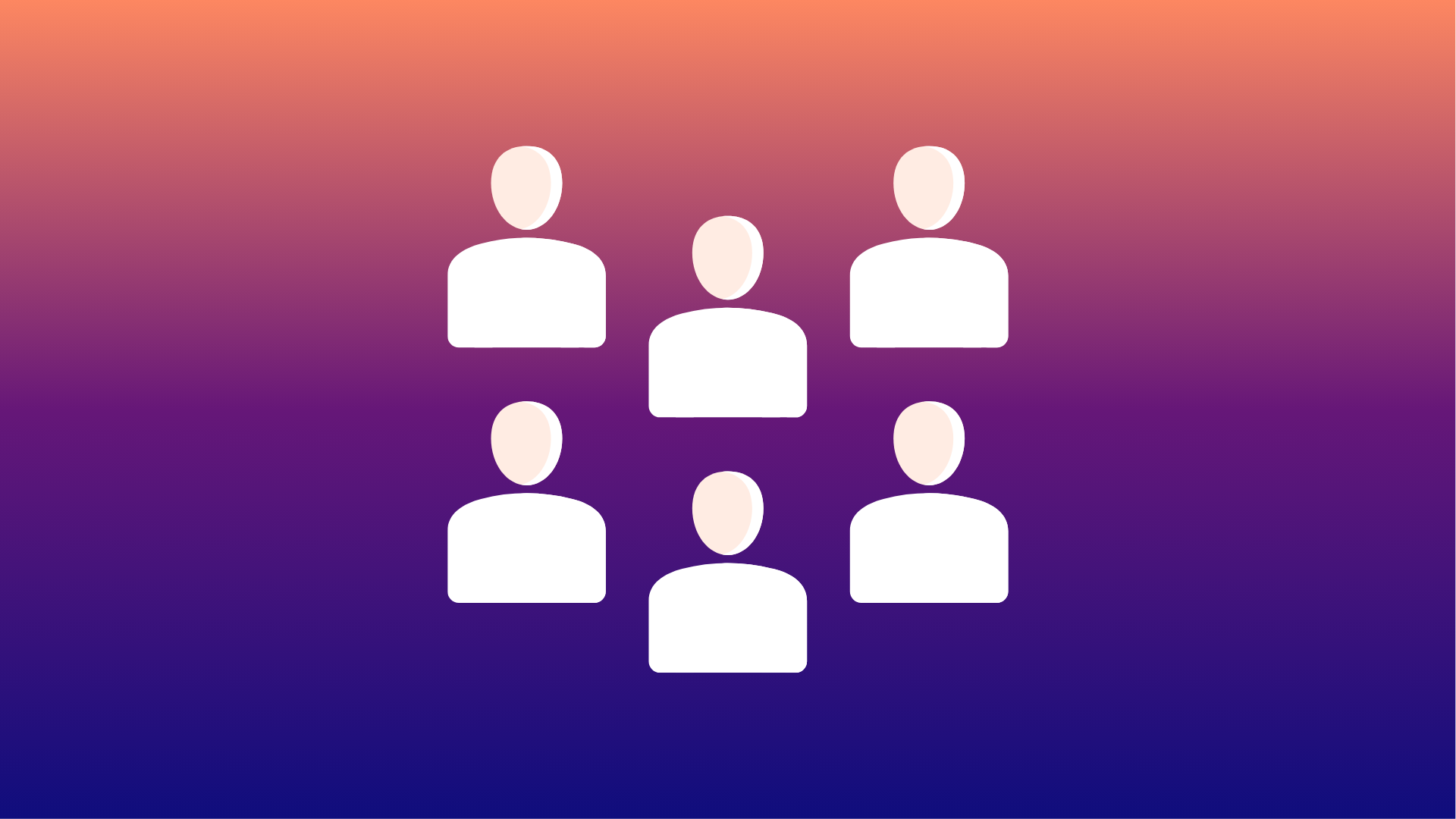 fond dégradé avec icones de gens