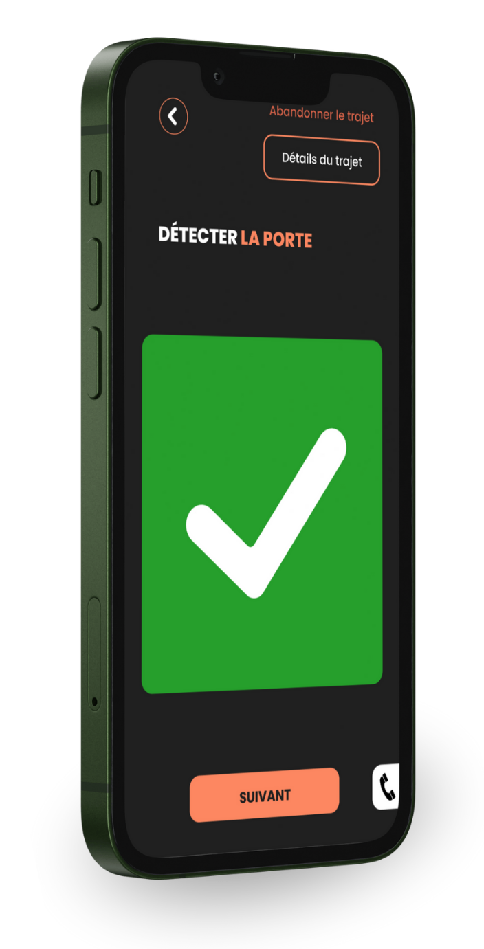 smartphone mock up de l'écran détection