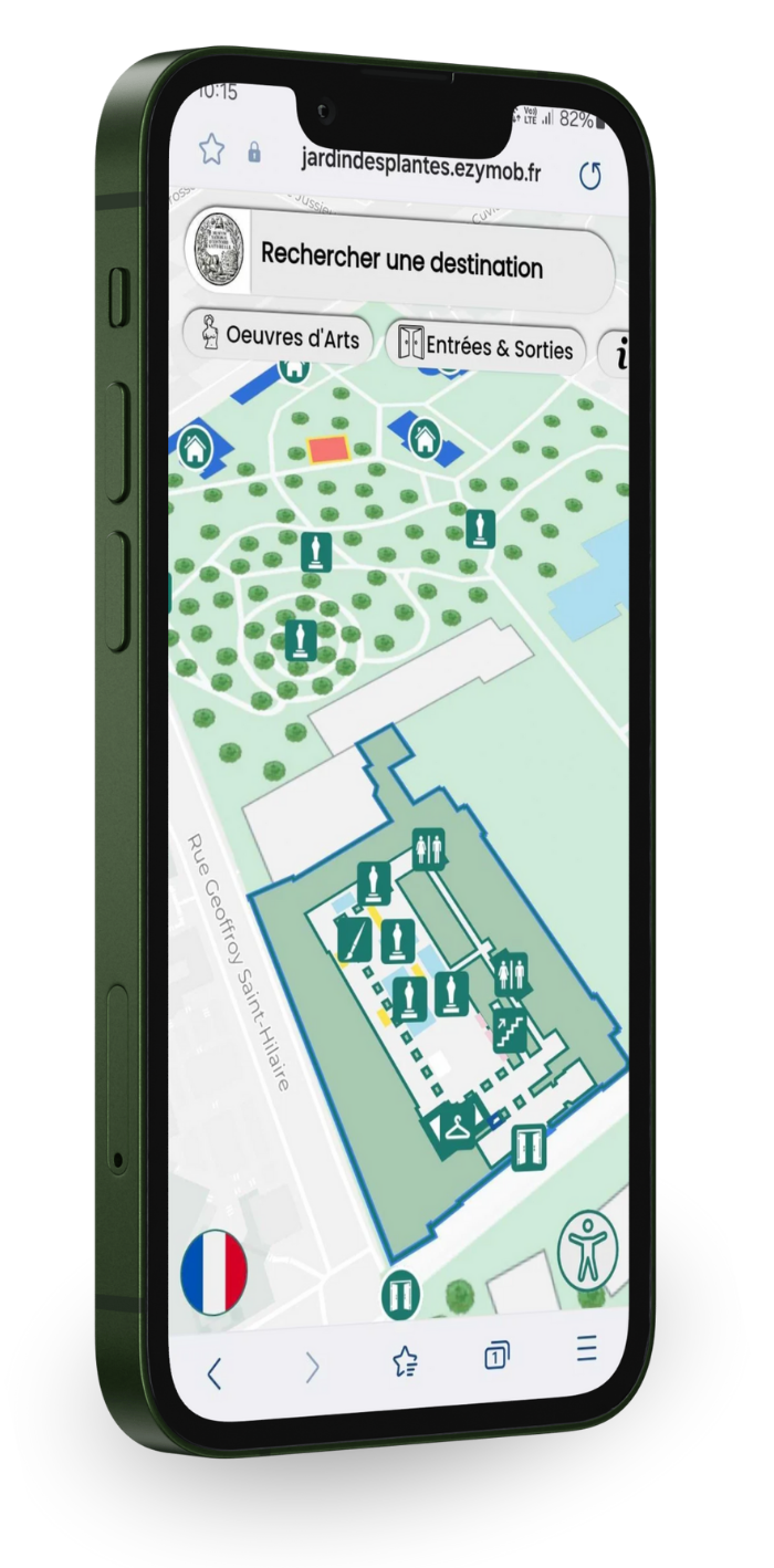 mock up smartphone plan interactif jardin des plantes