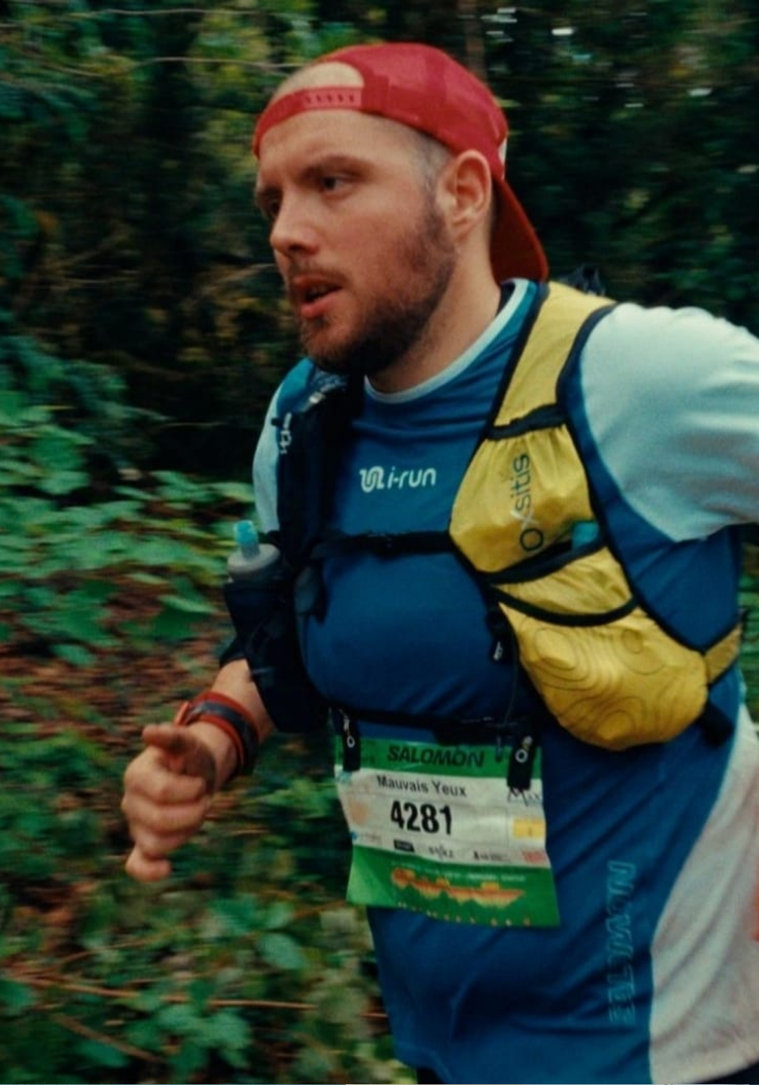 Photo de Nicolas Ronget en train de faire du trail