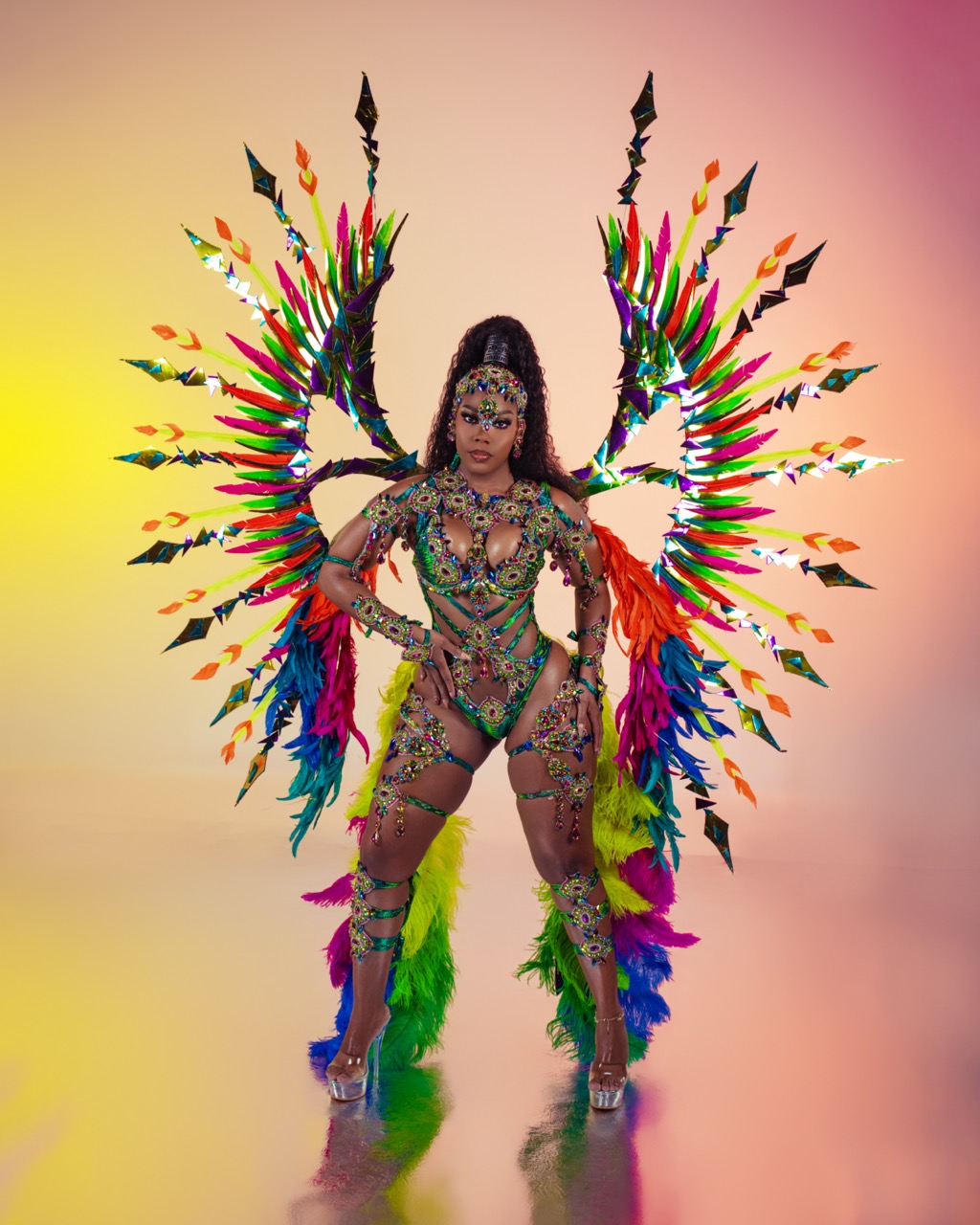 Curvy High Waist with Frontline Backpack