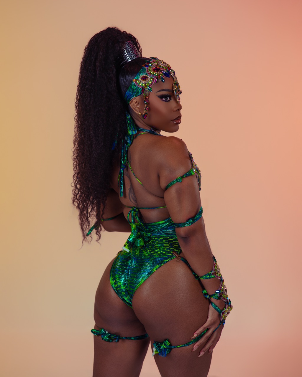 Back of Curvy High Waist