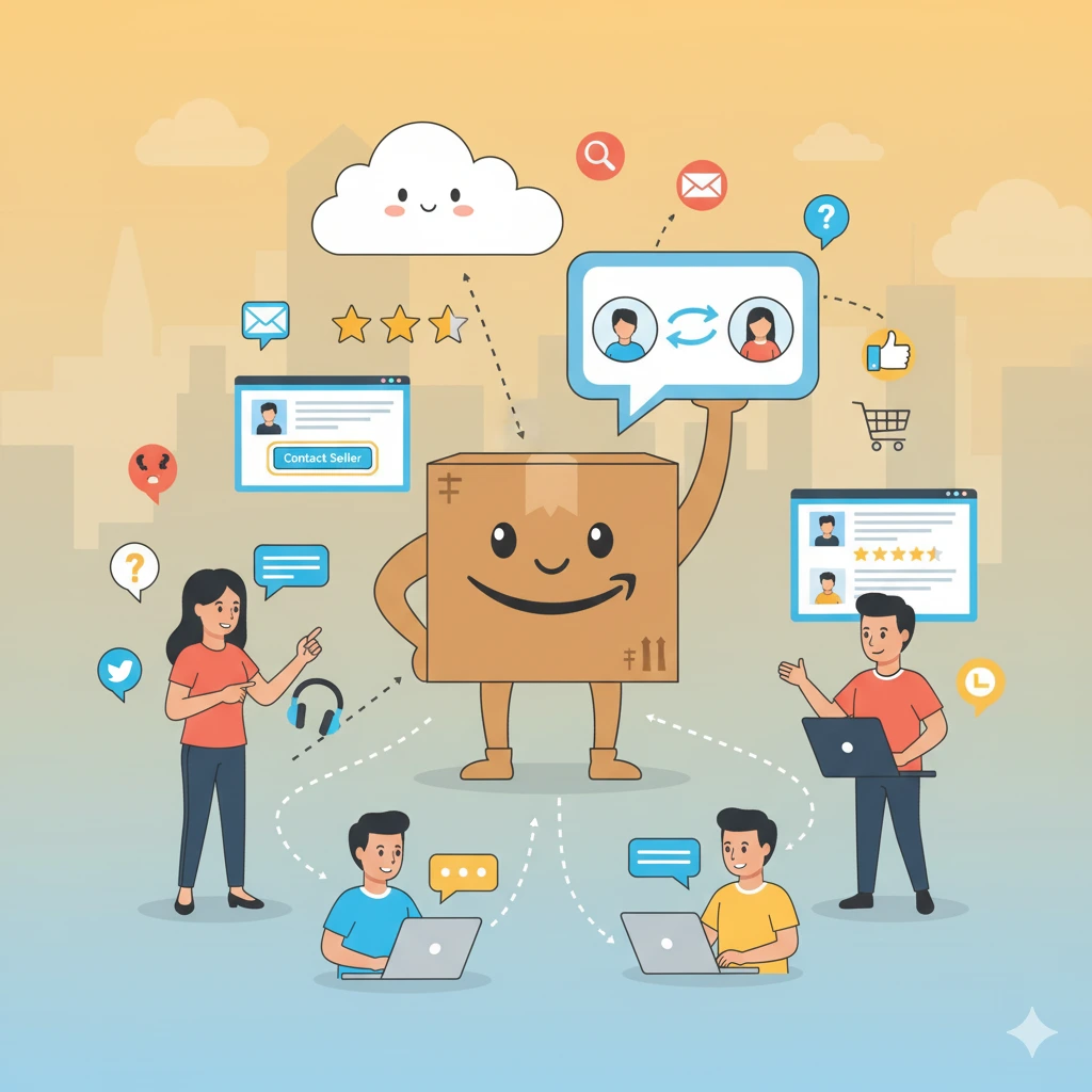 how to contact the seller on amazon