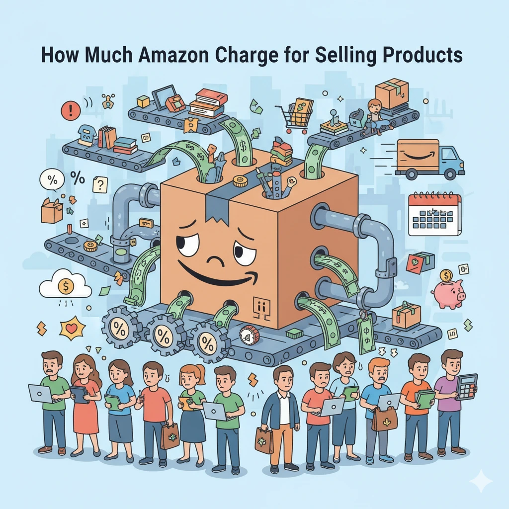how much amazon charge for selling