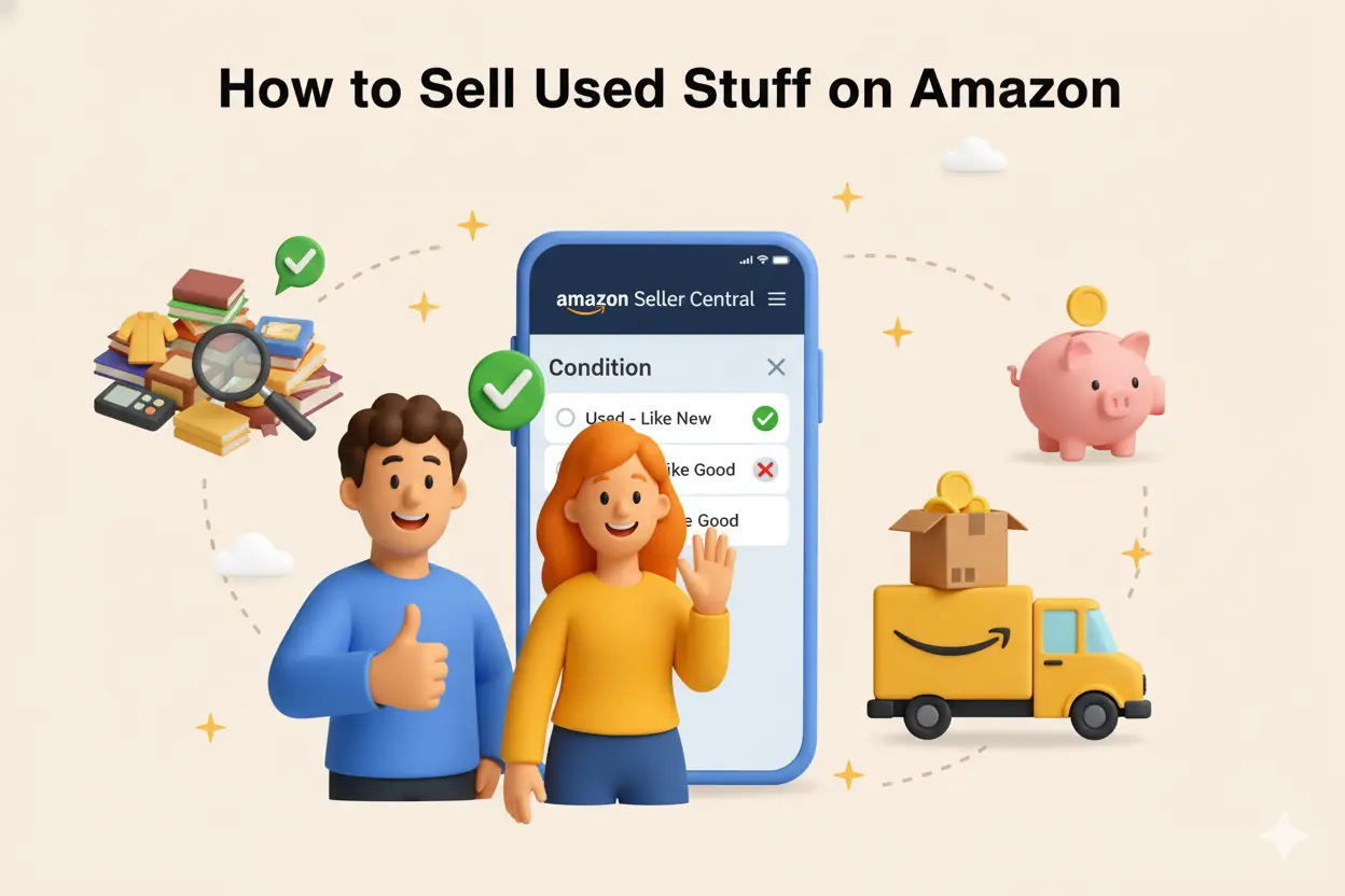 how to sell used stuff on amazon