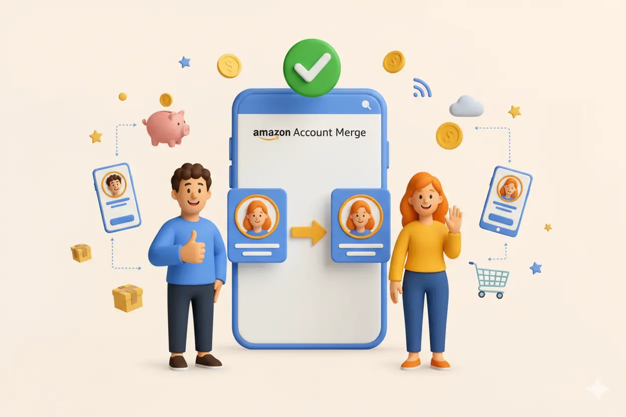how to merge amazon accounts