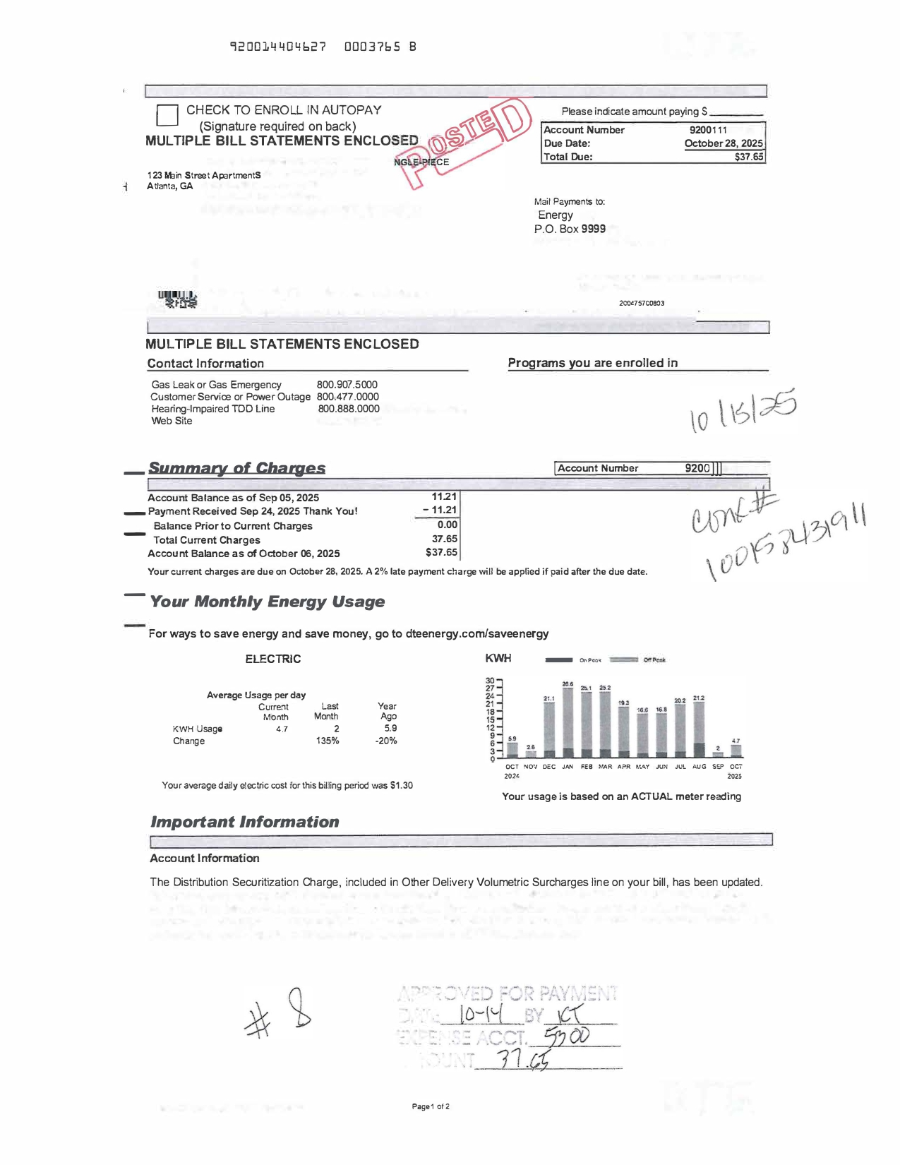 DTE Invoice 
