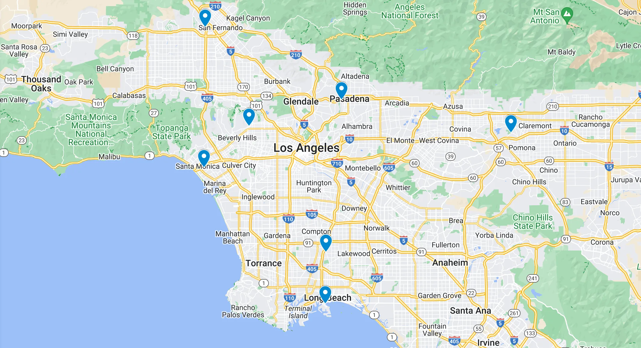 LA map