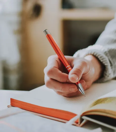 Man writes
