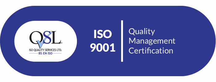 The logo for quality management certificate