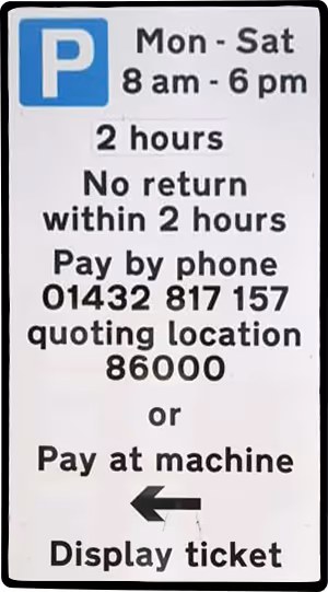 A parking ticket with a picture of a parking ticket