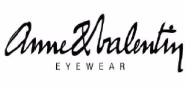 A black and white photo of an eyewear logo