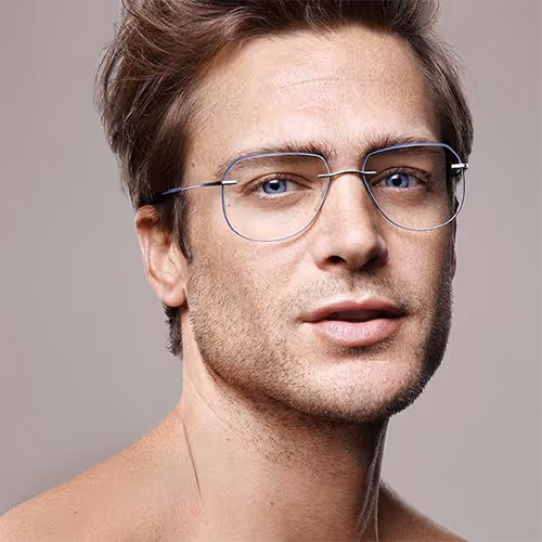 A man with  silhouette glasses 