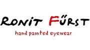 A sign that says ronit first hand painted eyewear