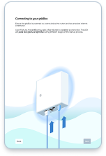 Shows installer wizard and installer app