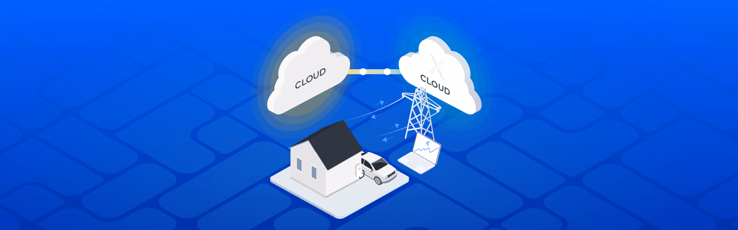 Cloud-Konnektivität, die Geräte im Haus mit einer White-Label-Energiemanagement-Plattform verbindet