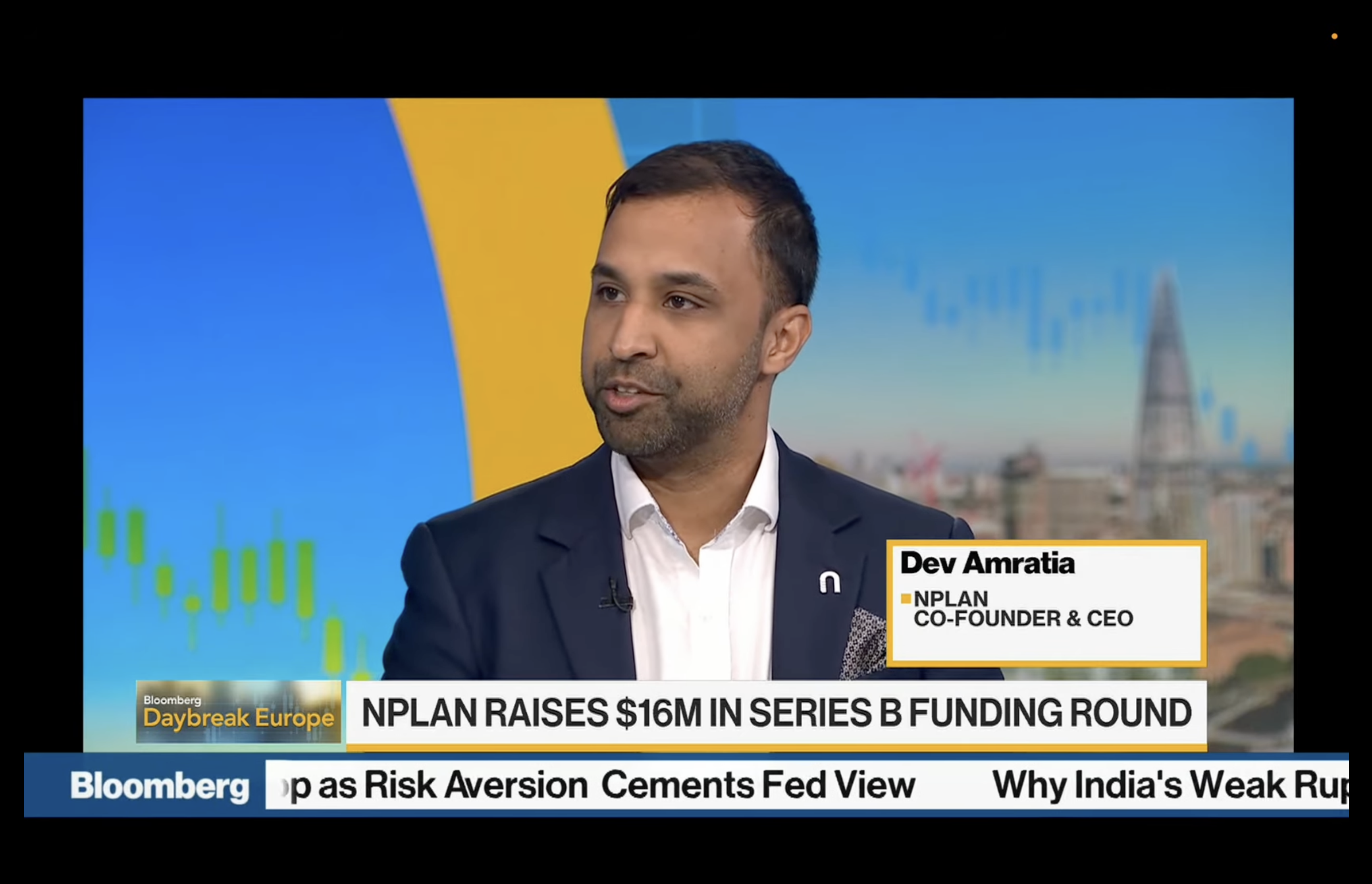 nPlan CEO Dev Amratia interviewed by Tom Mackenzie on “Daybreak Europe” on Bloomberg TV