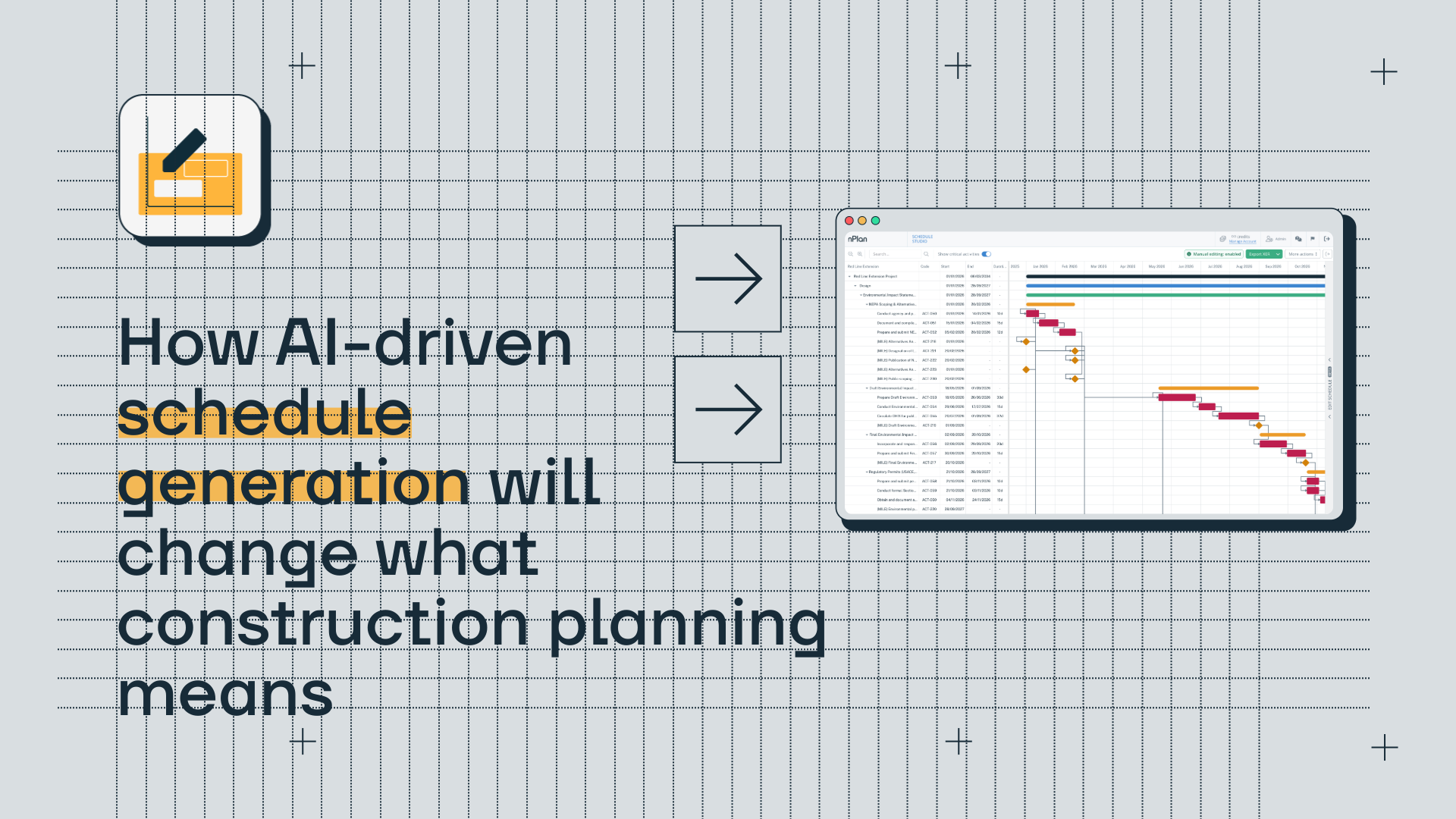 How AI-driven schedule generation will change what construction planning means