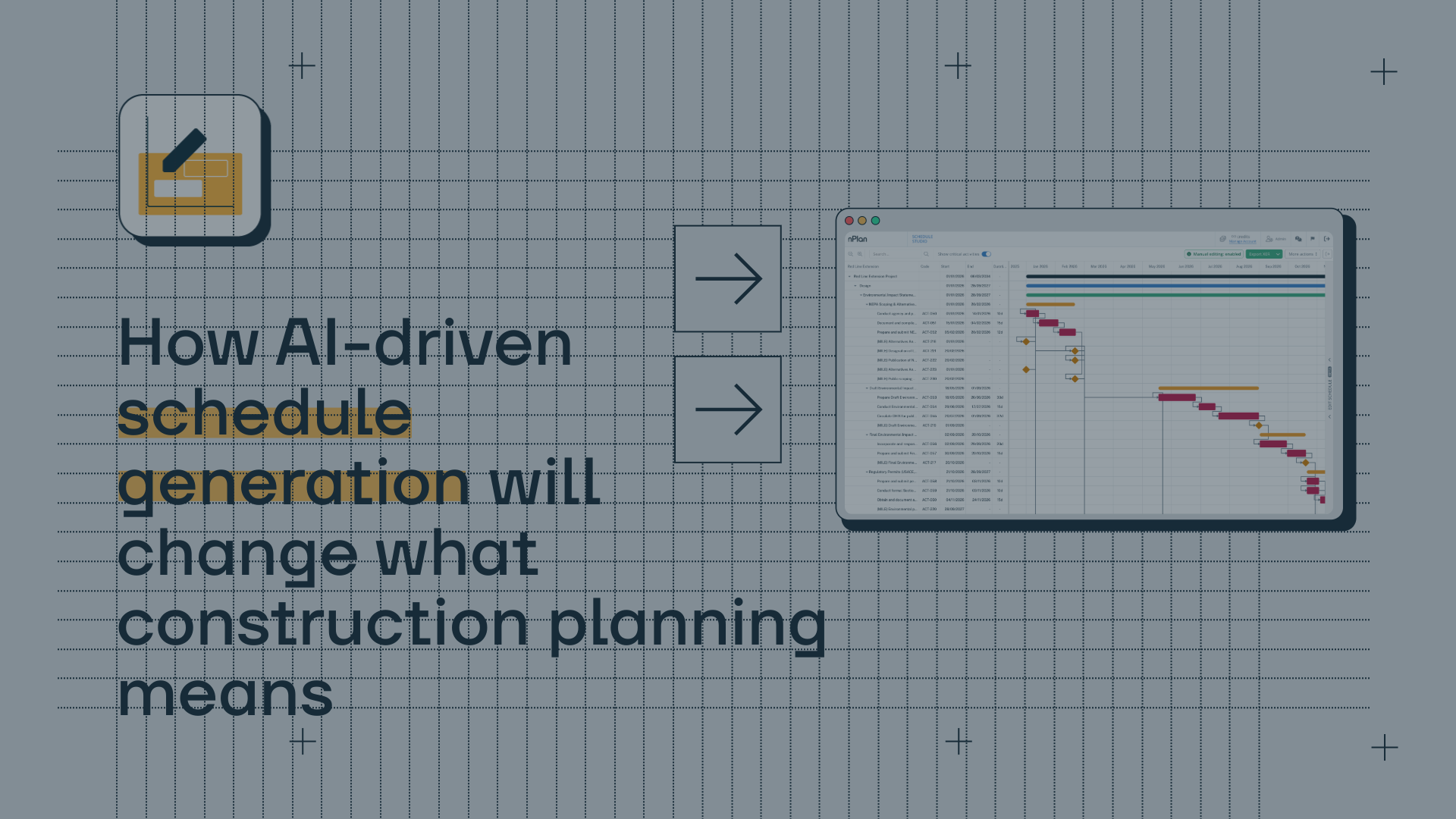 How AI-driven schedule generation will change what construction planning means