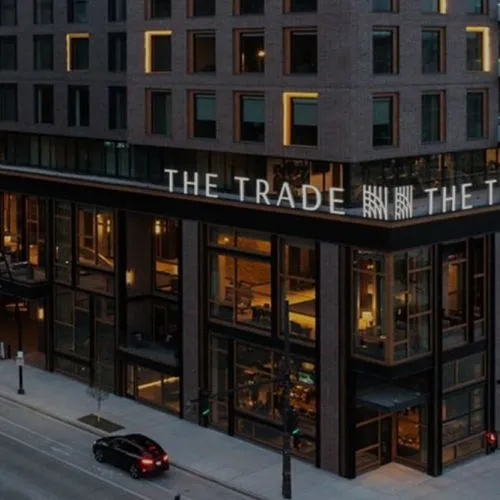 outside view of the trade hotel location
