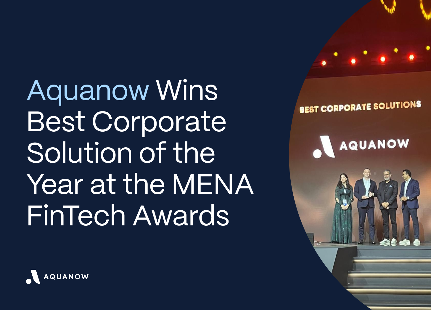 Aquanow Wins Best Corporate Solution of the Year at the MENA FinTech Awards