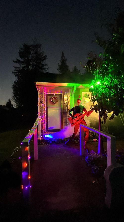 My house decorated for Halloween