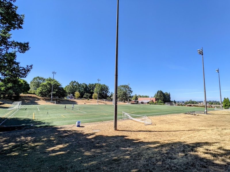 7 v 7 CO-ED Pickup Soccer In Walt Hundley Playfield, West Seattle