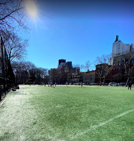 9 v 9 CO-ED Pickup Soccer In Nike Field, Bowery