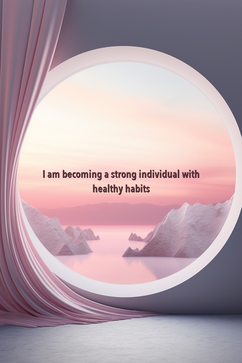 I am becoming a strong individual with healthy habits.