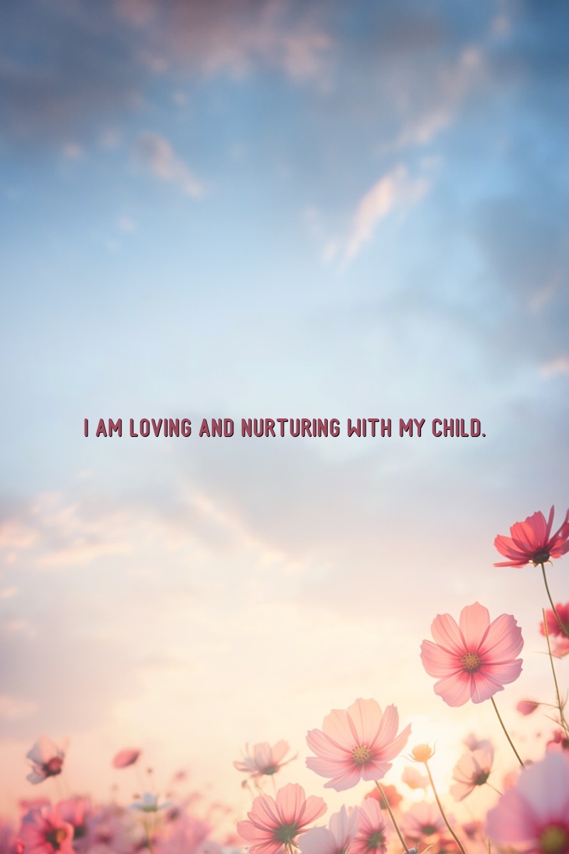 I am loving and nurturing with my child.