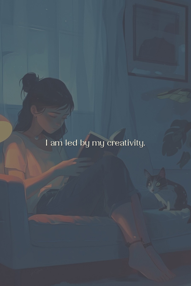 I am led by my creativity.