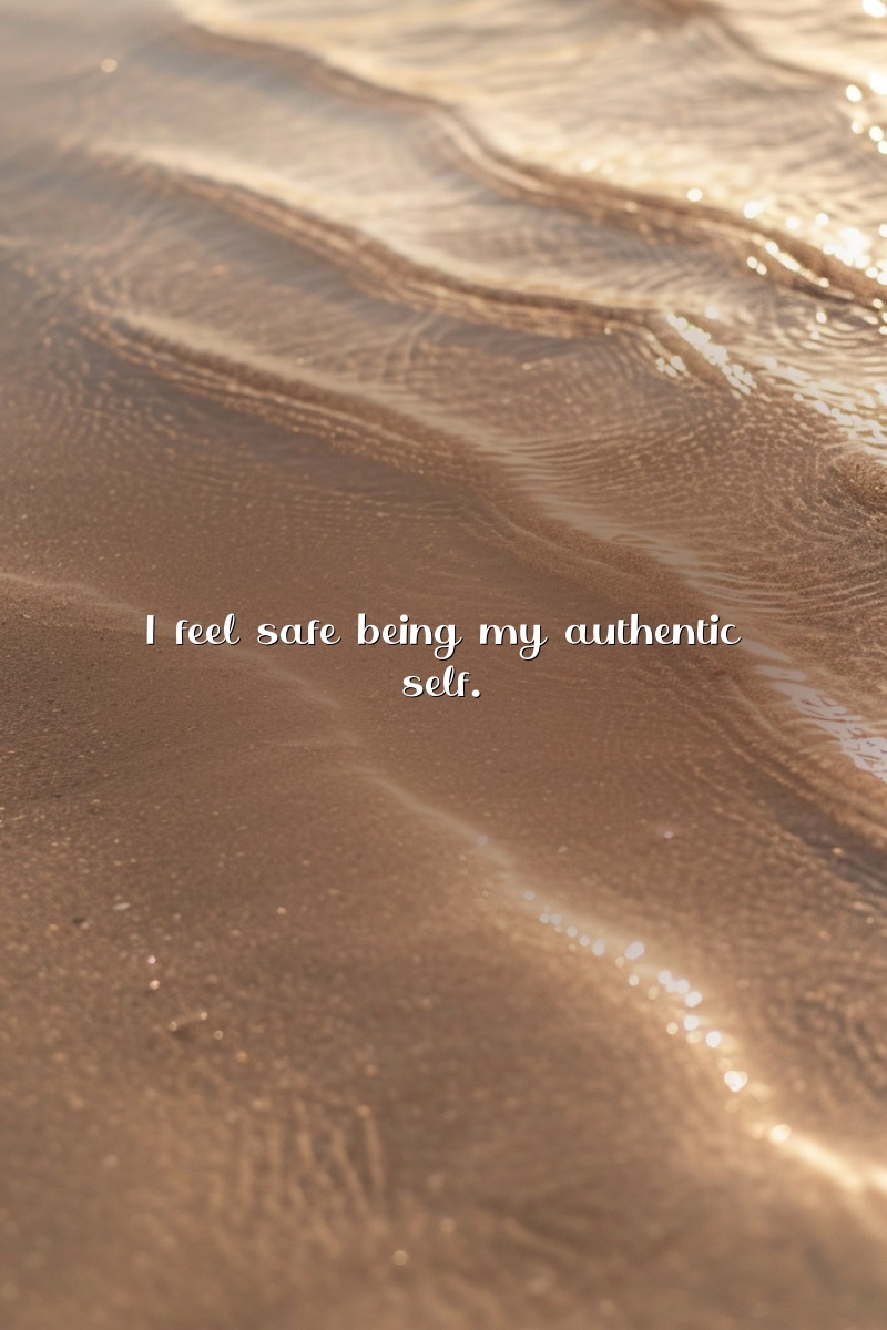I feel safe being my authentic self.