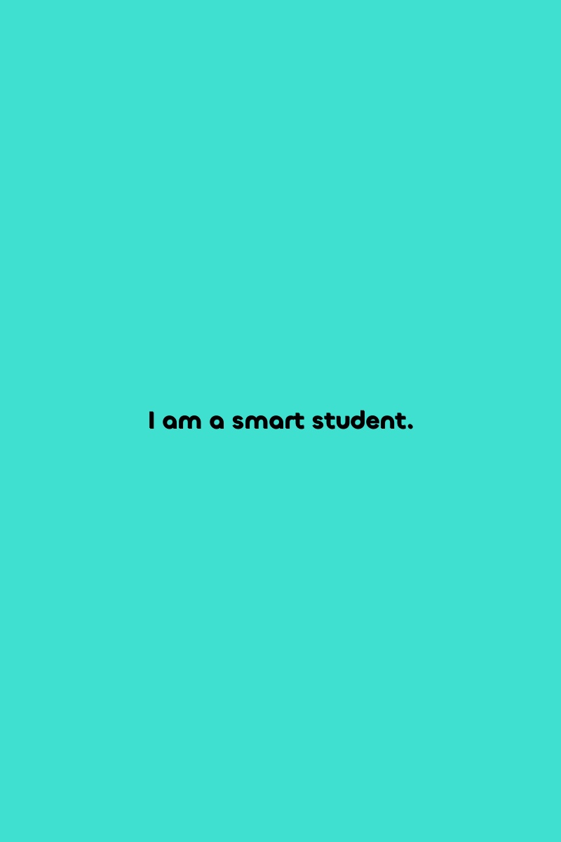 I am a smart student.