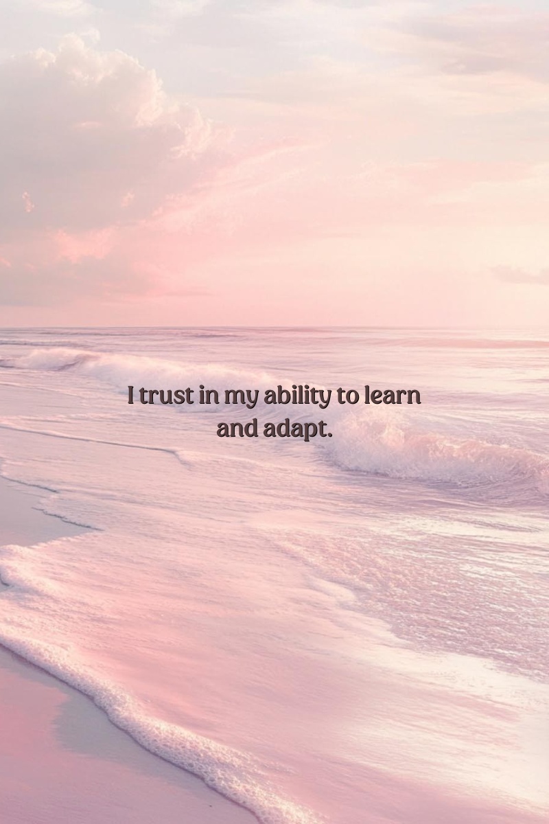 I trust in my ability to learn and adapt.