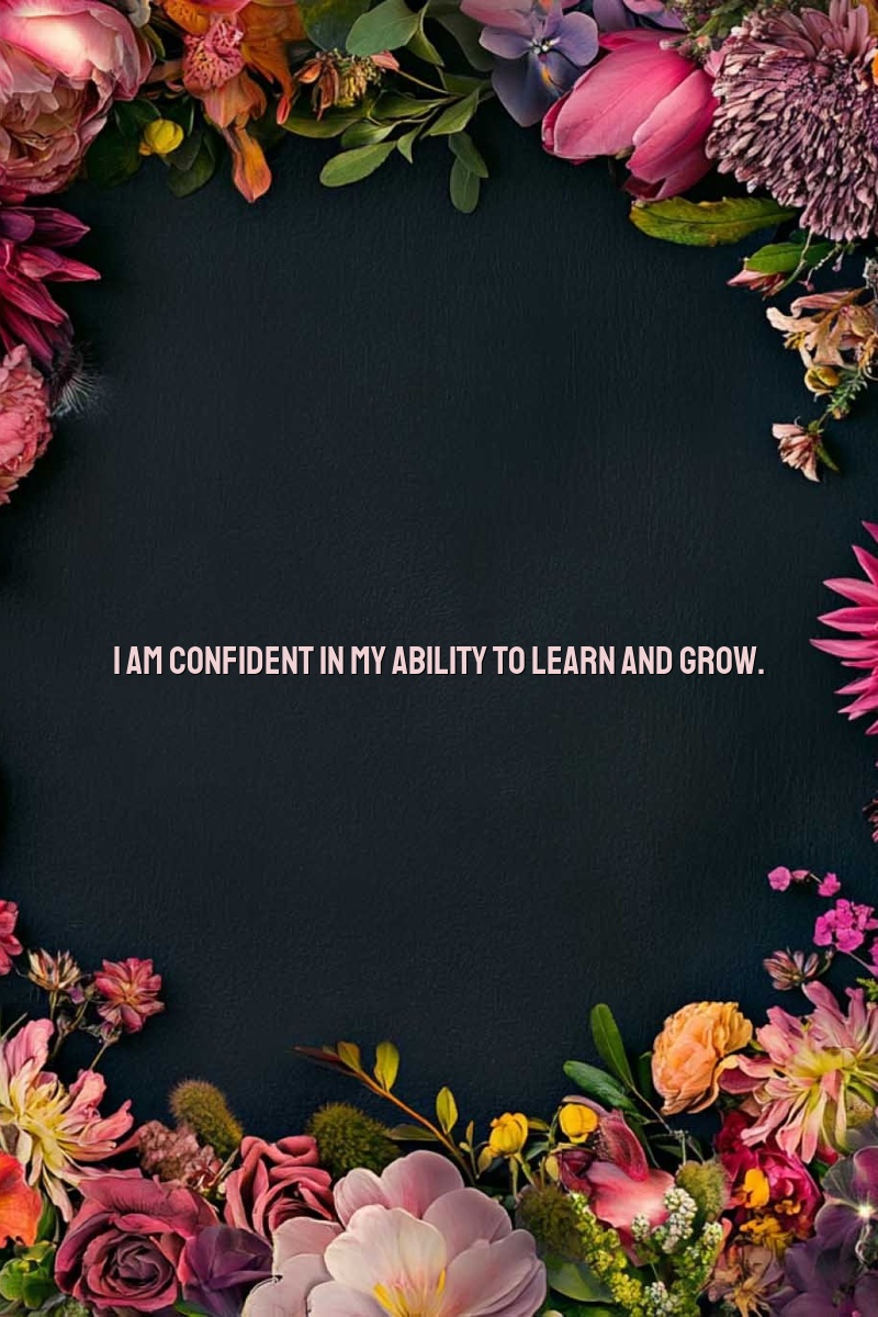 I am confident in my ability to learn and grow.