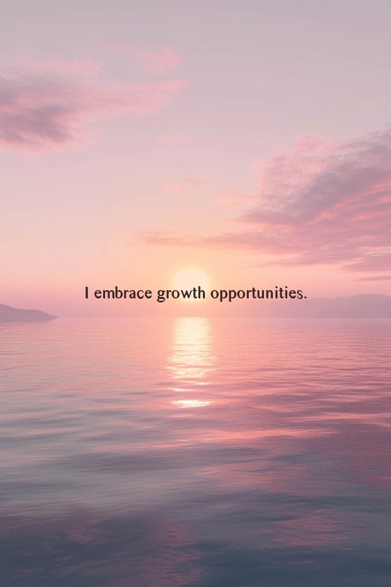 I embrace growth opportunities.