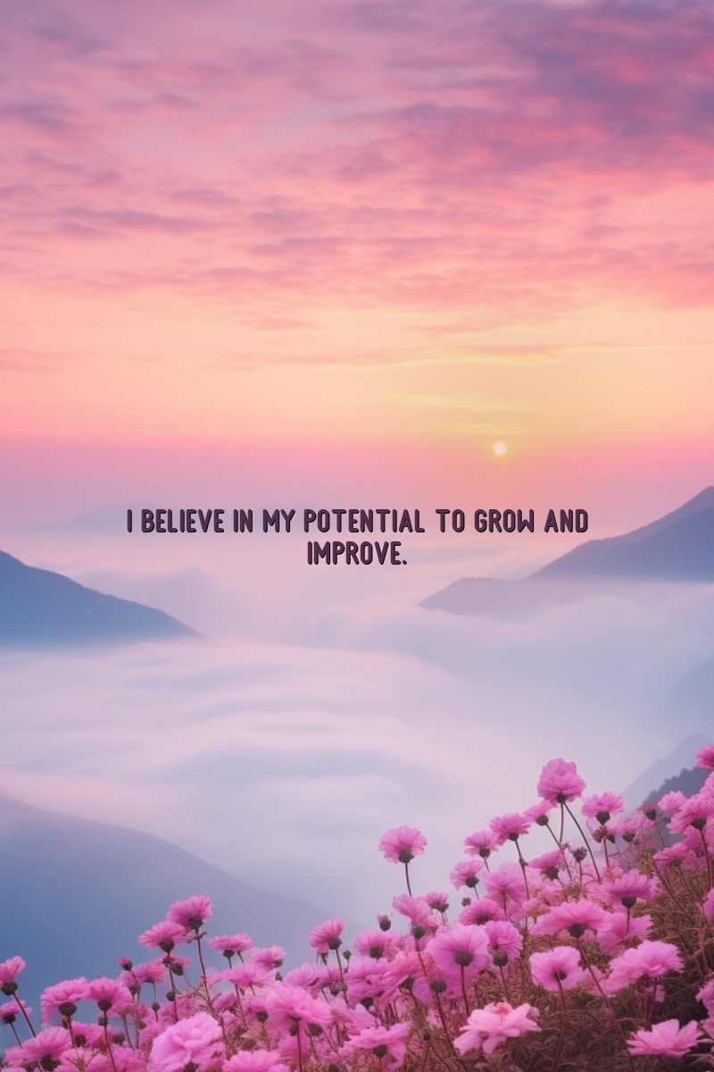 I believe in my potential to grow and improve.