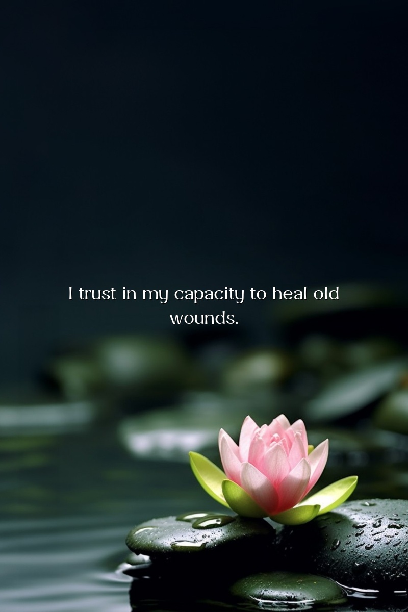I trust in my capacity to heal old wounds.