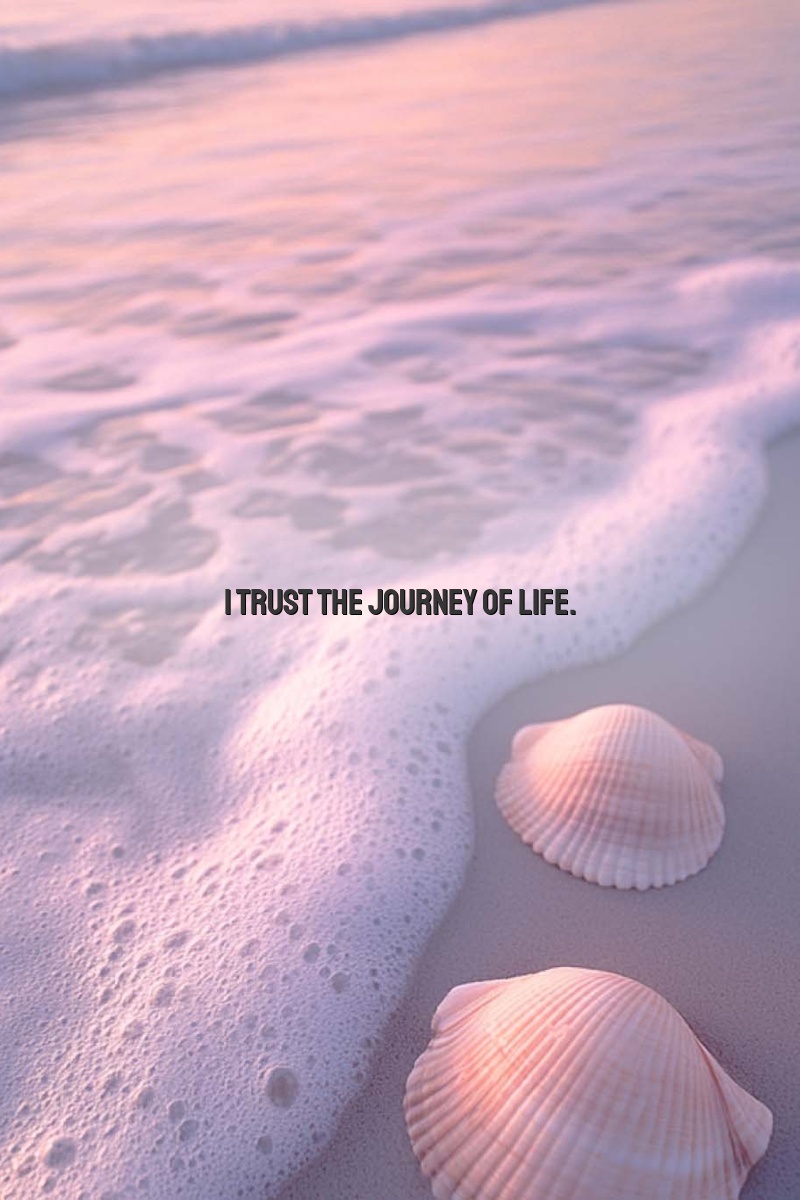 I trust the journey of life.
