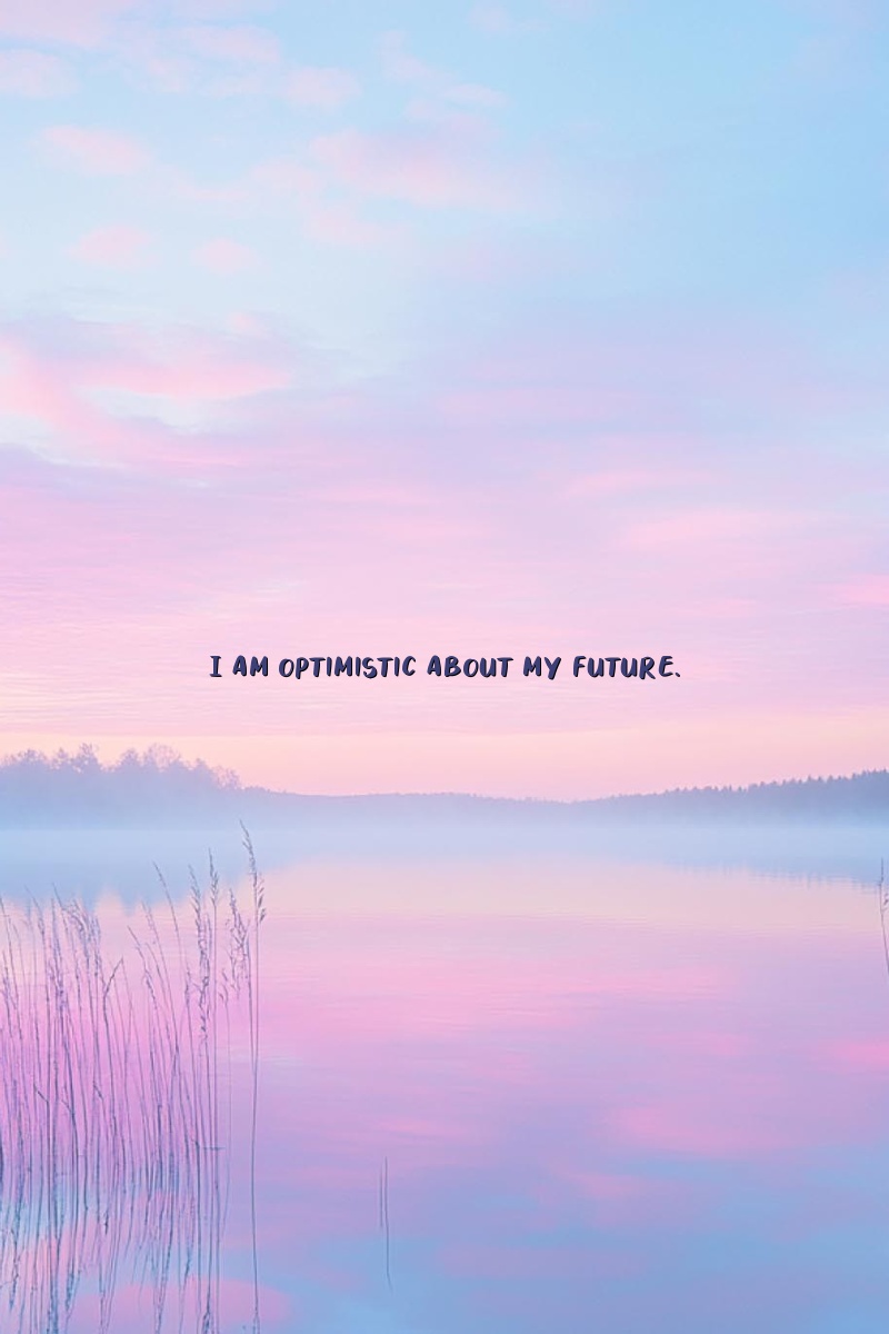 I am optimistic about my future.