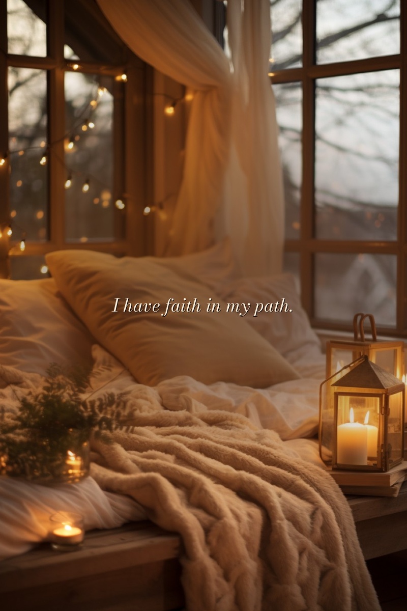 I have faith in my path.