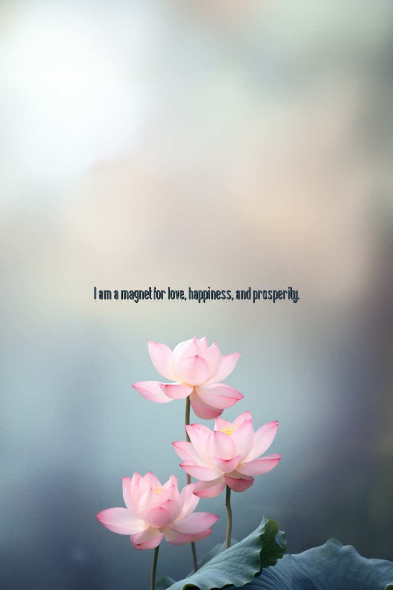 I am a magnet for love, happiness, and prosperity.