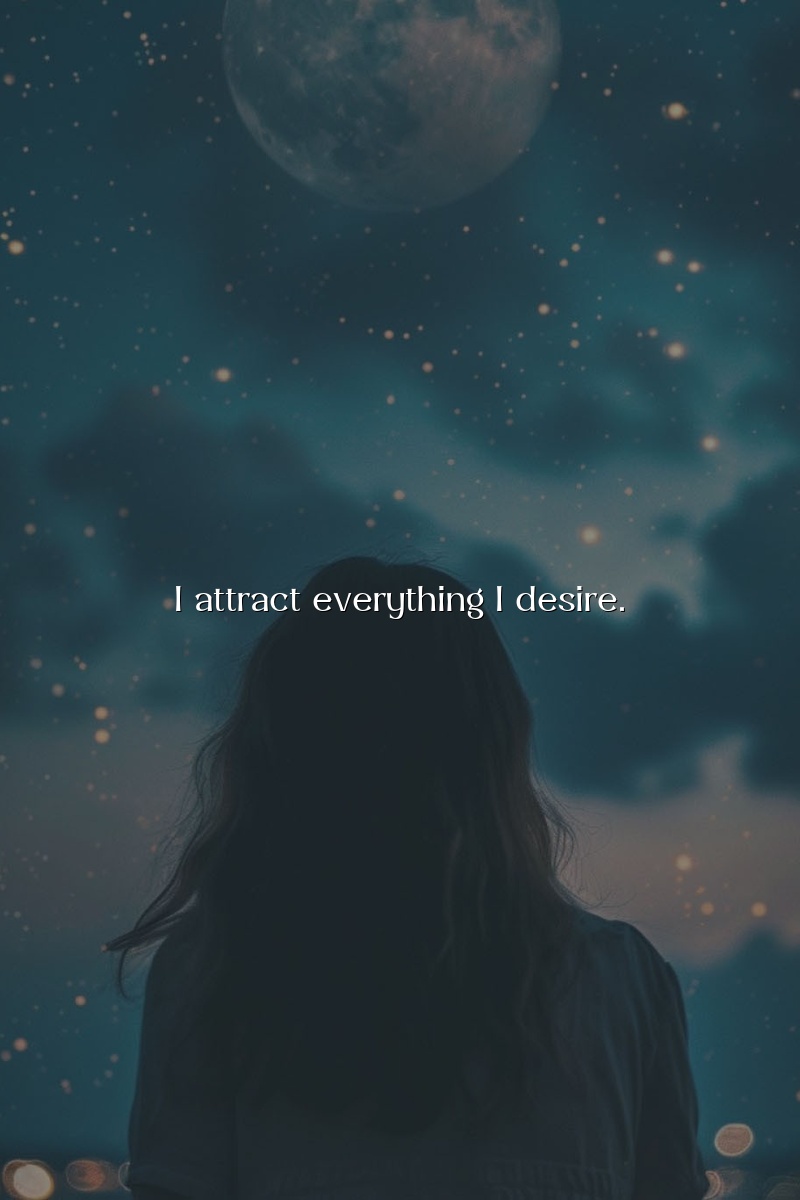 I attract everything I desire.