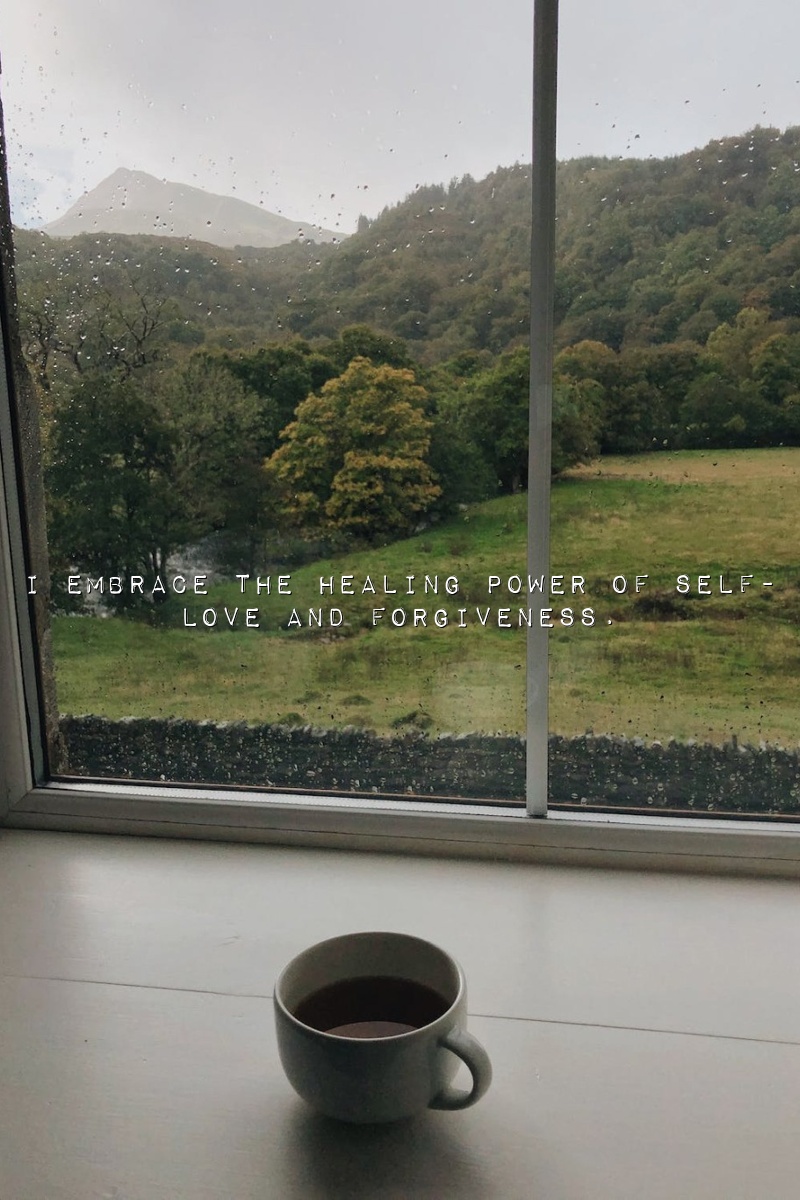 I embrace the healing power of self-love and forgiveness.